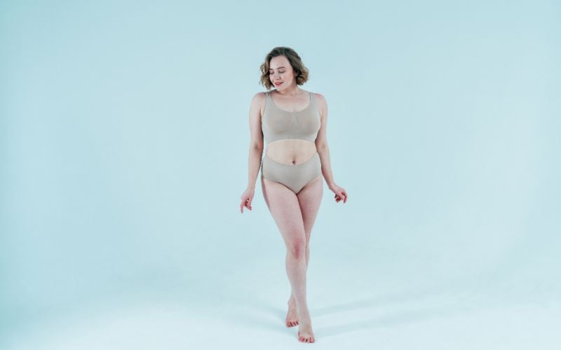 plus size model posing