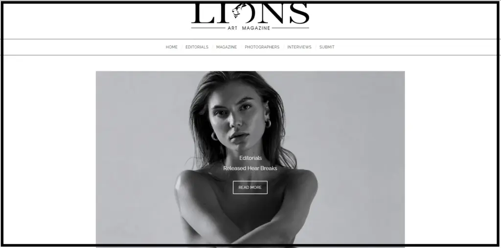 Homepage of Lions mag