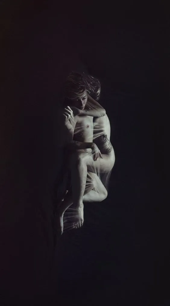 Two models posing for nude portrait photography