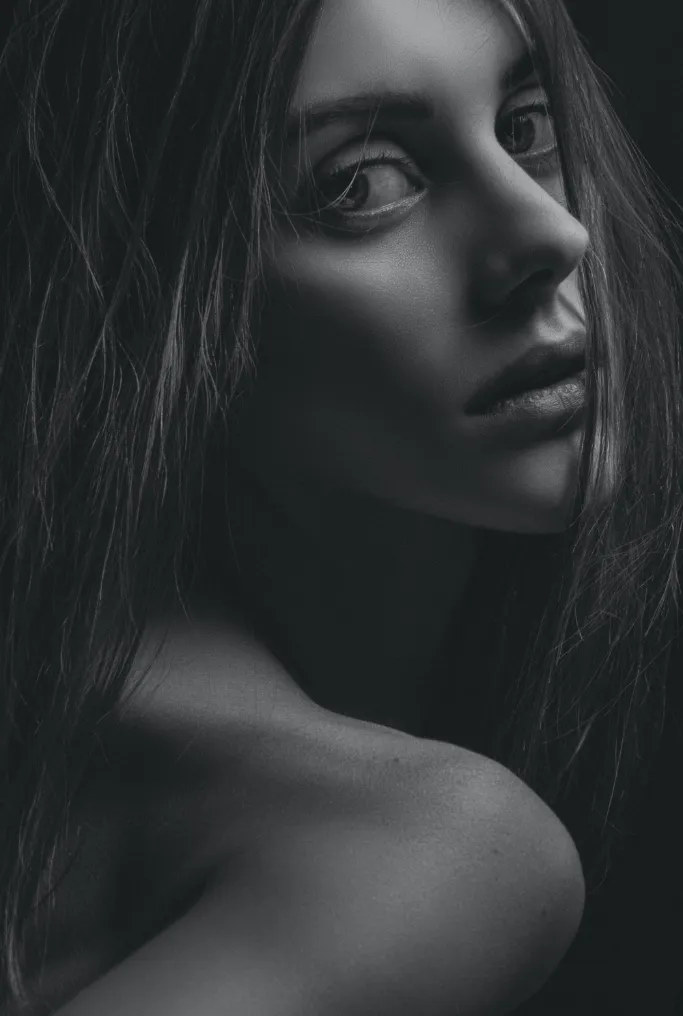 close up nude portrait photography