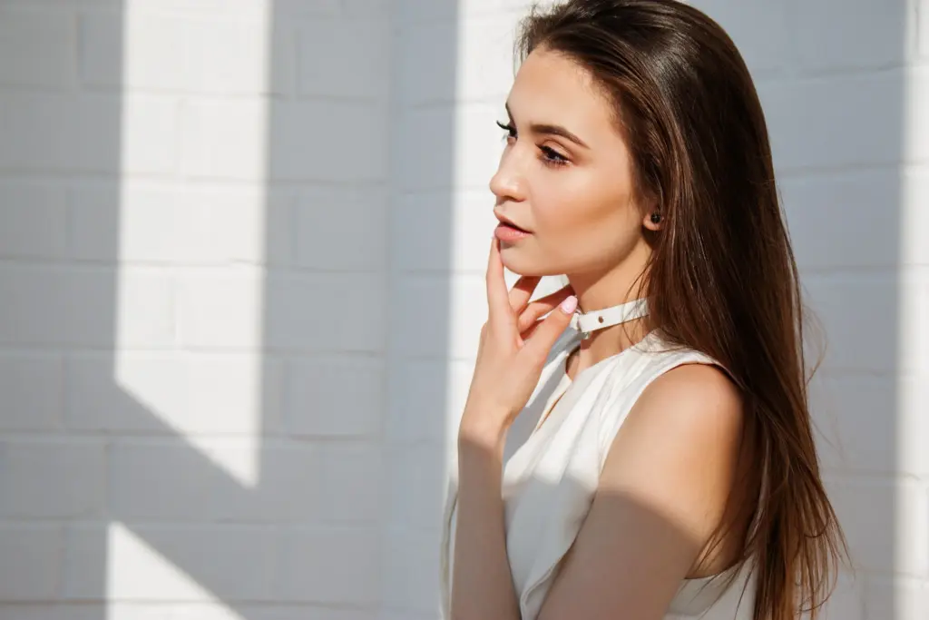 Posing for photos with sunlight