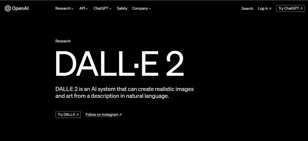DALL-E 2 Homepage | Midjourney Alternative 