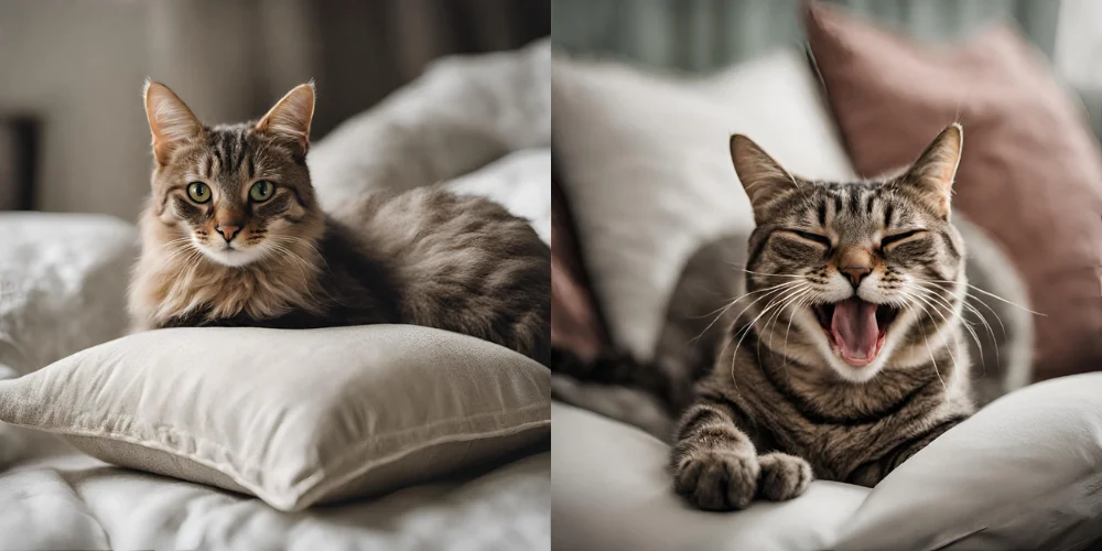 an AI generated image of a cat - text prompt tips
