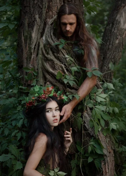 adam and eve inspired photoshoot