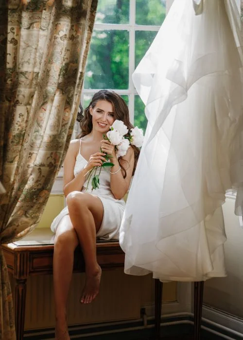 bridal boudoir photoshoot, romantic boudoir session, bride boudoir photography, luxury bridal boudoir