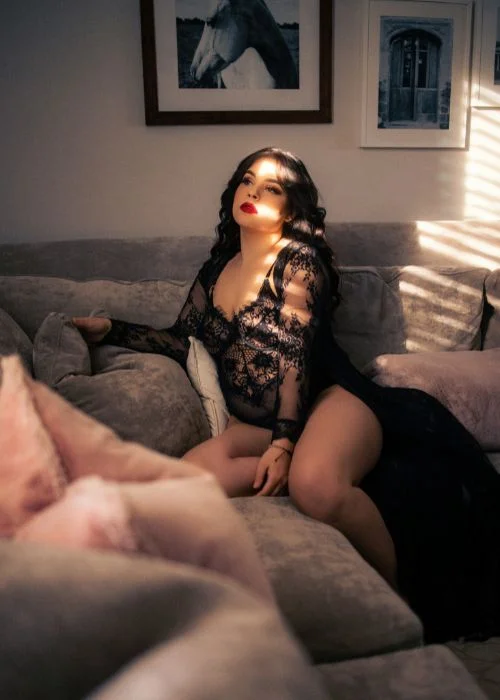 female in sensual lingerie, lace lingerie photoshoot, glamorous boudoir images