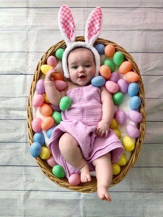 newborn easter photography