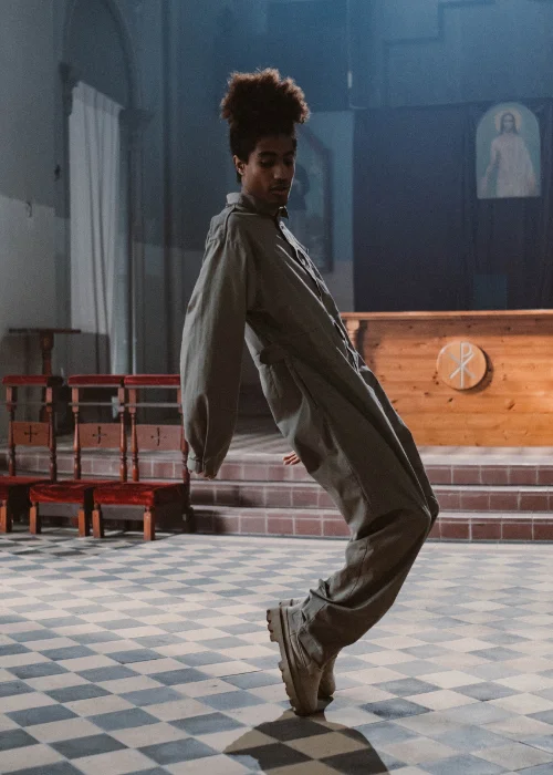 a man doing the Michael Jackson pose