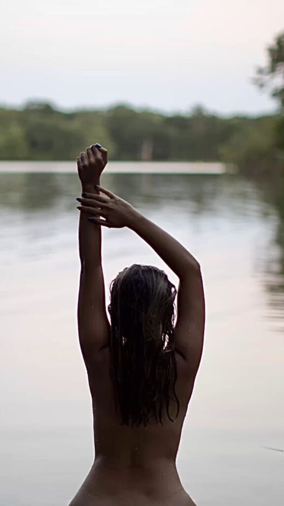 Nude beach back photo