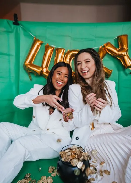 photo with pot of gold