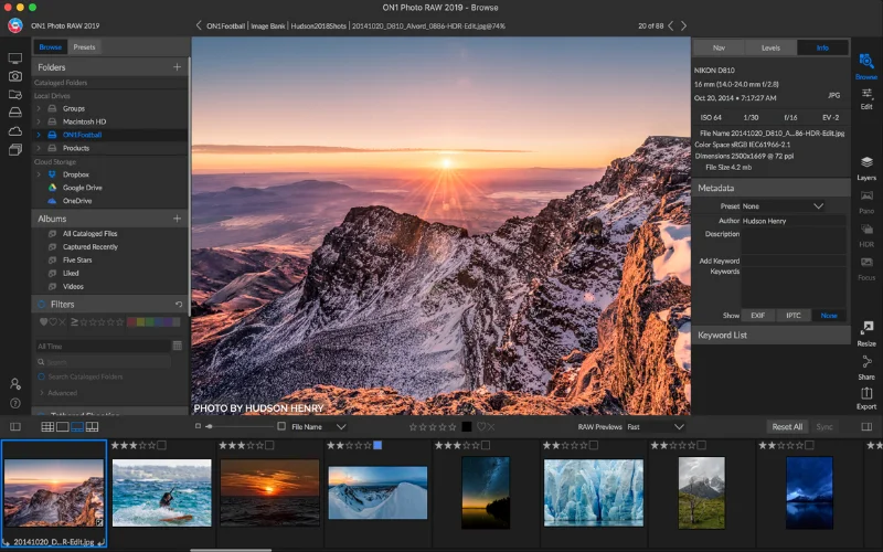 ON1 Photo retouch software