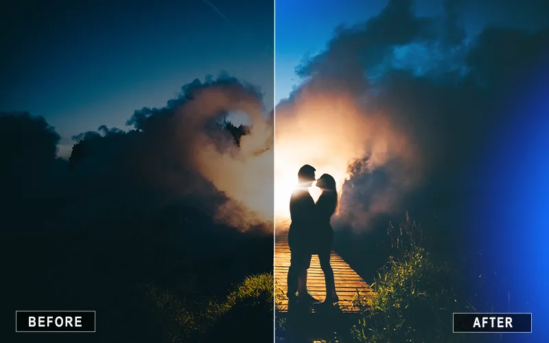 Blue Lighting Overlay