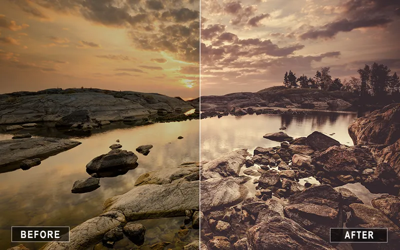 matte landscape camera raw presets, landscape presets,