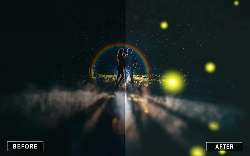 Neon Light Overlay, Neon bokeh overlays photoshop