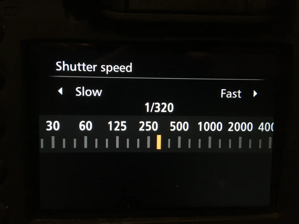 The adjustable shutter speed  the exposure triangle
